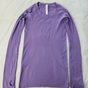 Lulu Lemon size 4 Swiftly Tech long Sleeve Crew